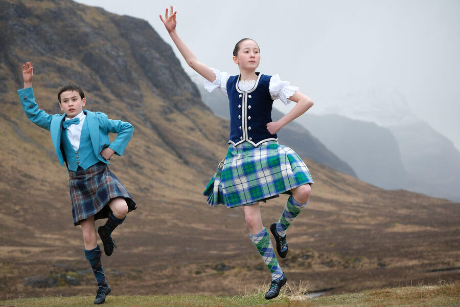 Highland dancing in Glen Coe