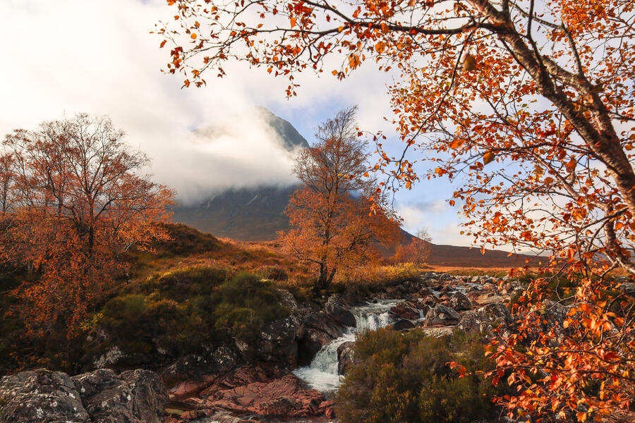 Autumn scene in Glen Coe